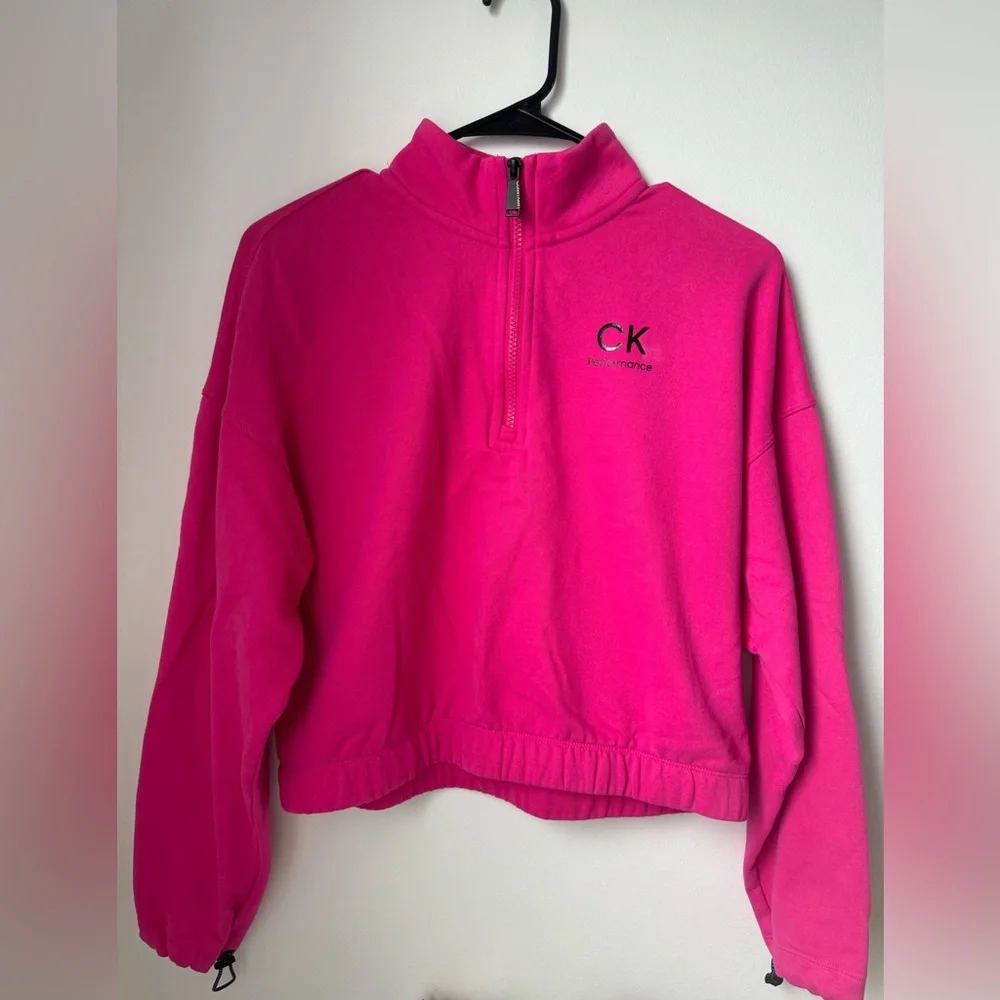 Women’s Pink Calvin Klein Quarter Zip- Size Small - Picture 1 of 2